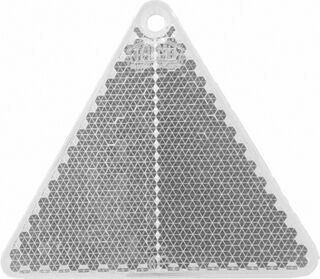 Reflector triangle 67x59mm clear